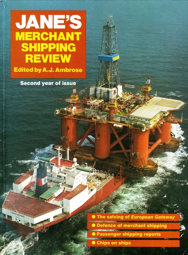 Item #64737 JANE'S MERCHANT SHIPPING REVIEW SECOND YEAR OF ISSUE. A. J. Ambrose.