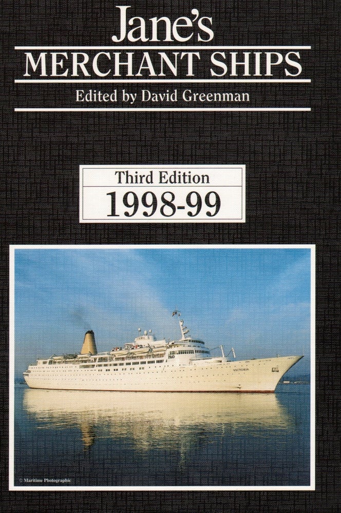 Item #71037 JANE'S MERCHANT SHIPS THIRD EDITION 1998-99. David Greenman.